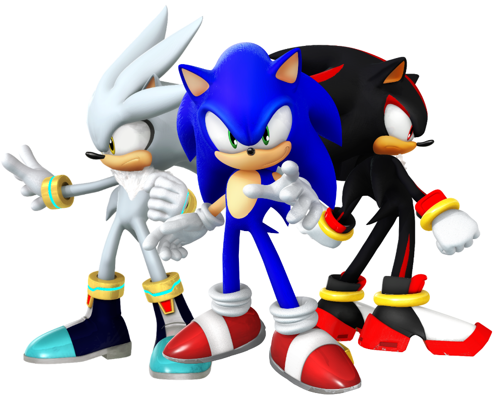 Shadow - Sonic - Silver  Sonic and shadow, Sonic, Sonic the hedgehog