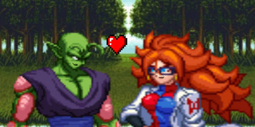 Piccolo x Android 21 - romance in the woods by eddiestrickland18