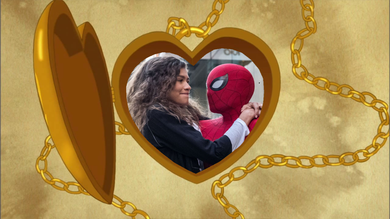 MCU Peter Parker Spider Man x MJ Watson Locket by