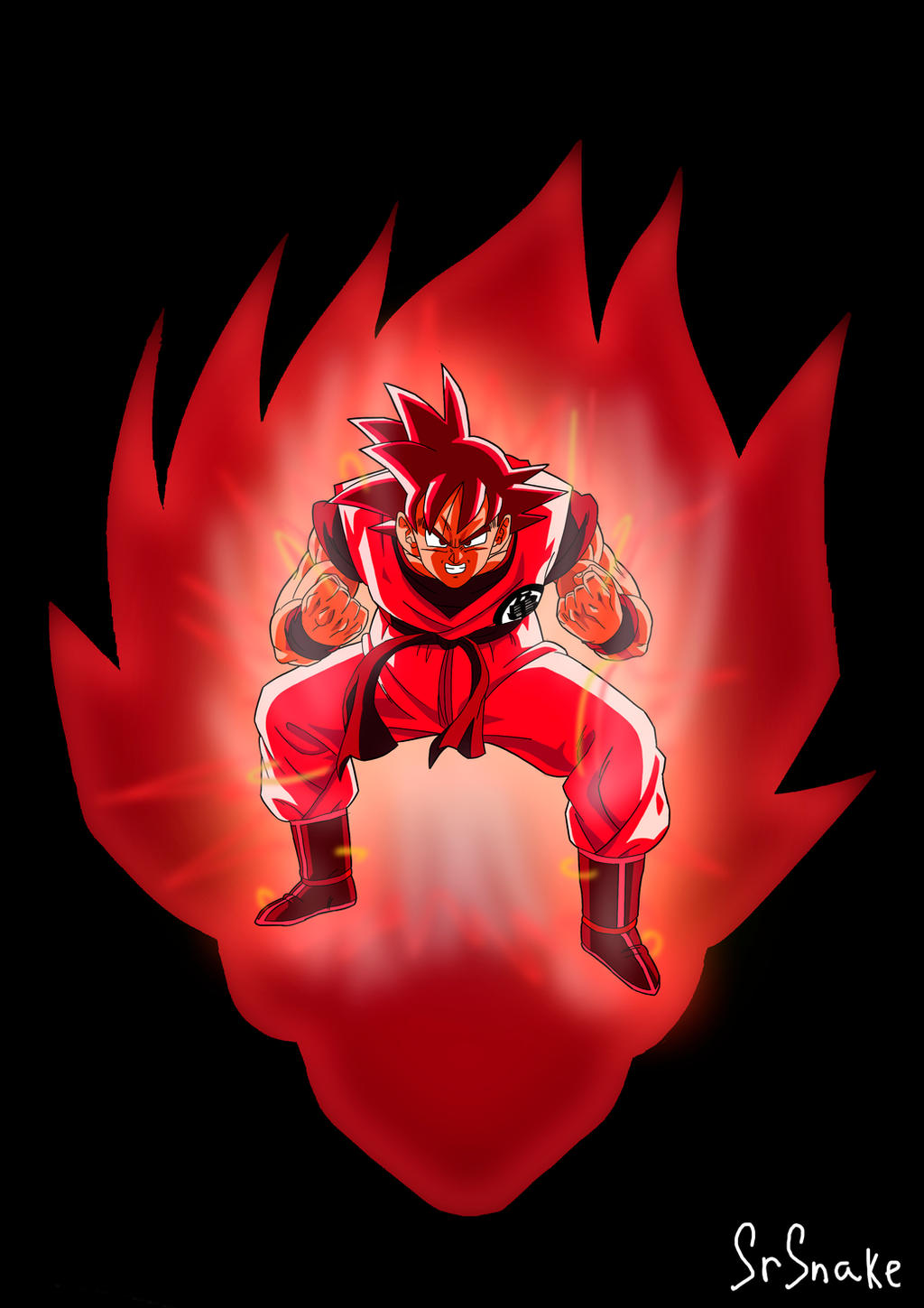 Goku Transformation Kaioken X20 By Srsnake96 On Deviantart
