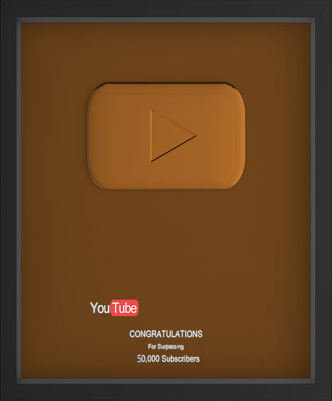50k Bronze Play Button By Majorleaguegamintrap On Deviantart 50k Bronze Play Button By Majorleaguegamintrap On Deviantart
