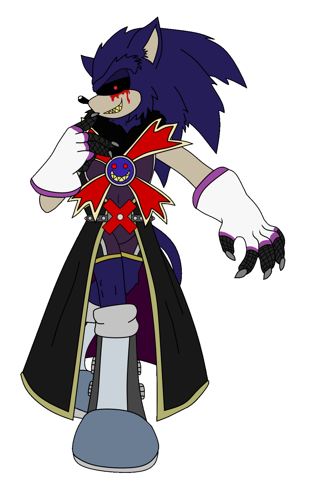 Sonic.EXE (Cult of X) by MajorLeagueGaminTrap on DeviantArt