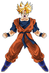 SSJ Future Gohan (Goku and Bumlas kid)