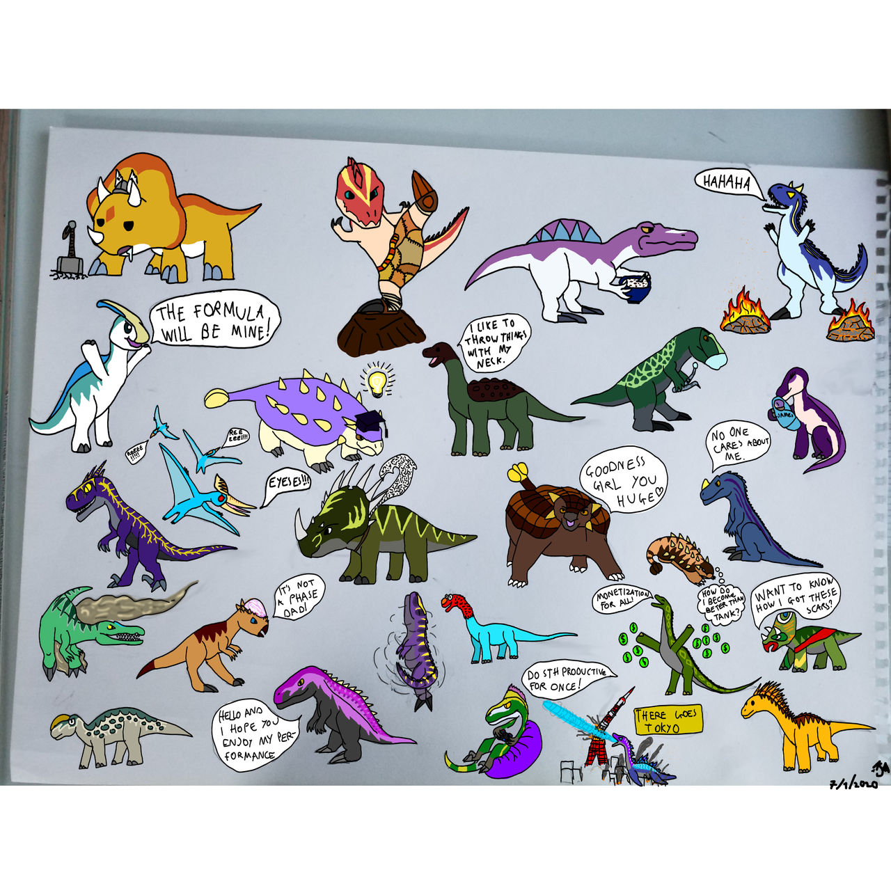 Dinosaur King dinos part 1. by FangLycan on DeviantArt