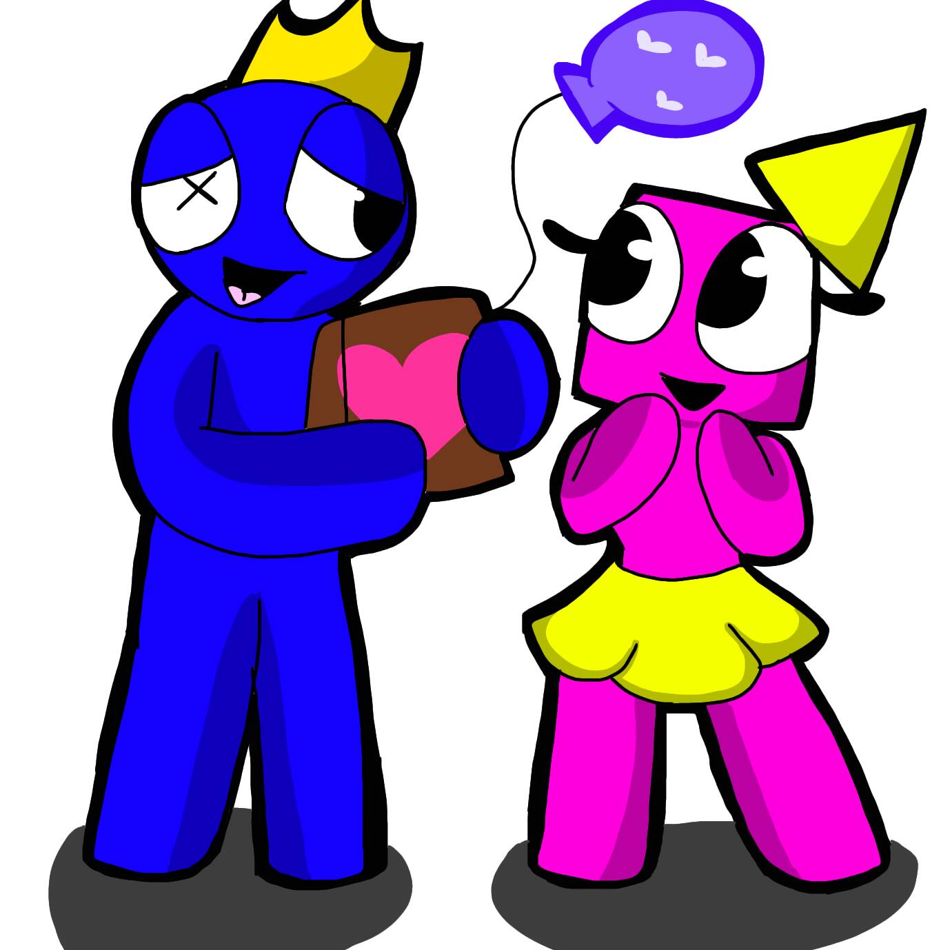 PINK X BLUE RAINBOW FRIENDS! by KatieLover1407 on DeviantArt