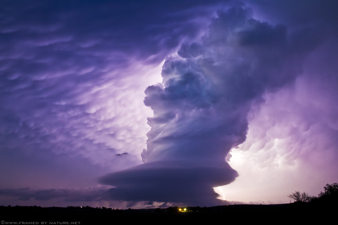 Silhouetted Supercell by FramedByNature