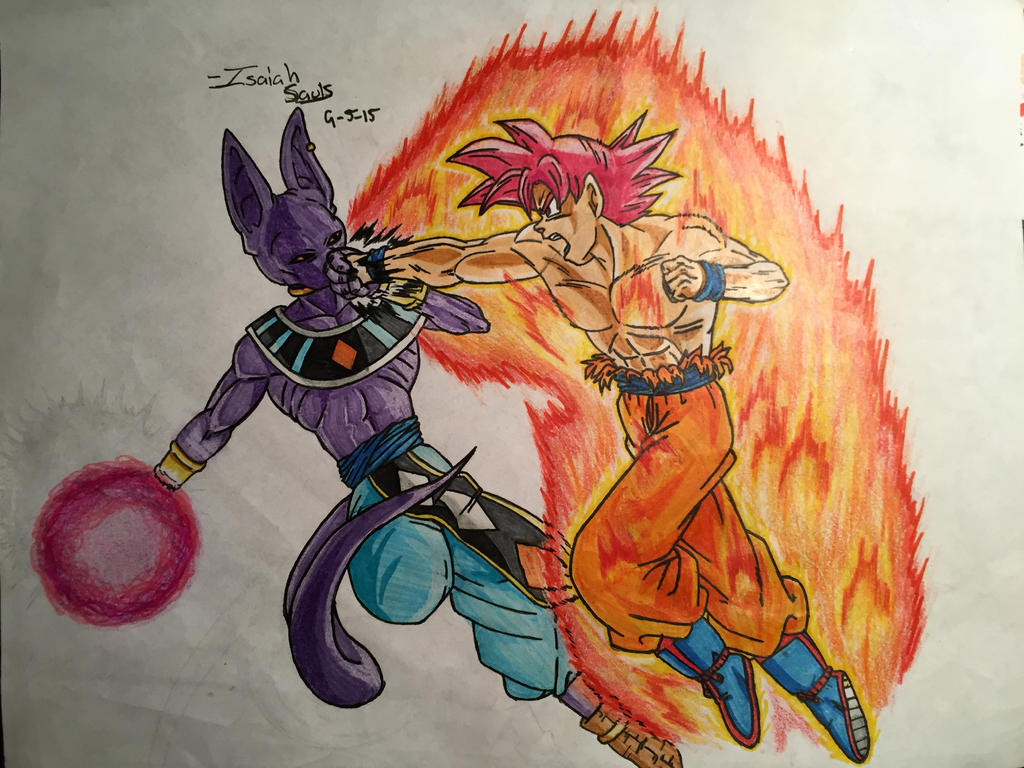 Goku vs Beerus (Color Ver.) by MasterSauls on DeviantArt Goku vs Beerus (Color Ver.) by MasterSauls on DeviantArt
