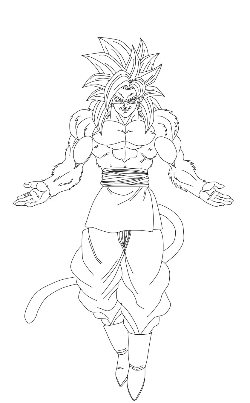 Goku Super Saiyan - Lineart by ChronoFz on DeviantArt