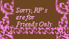 Rp for friends only stamp