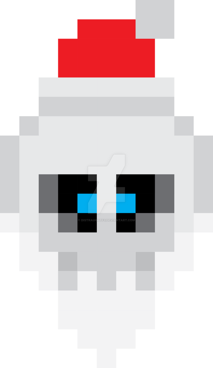 8-bit-santa-skull by Distraughtfs on DeviantArt