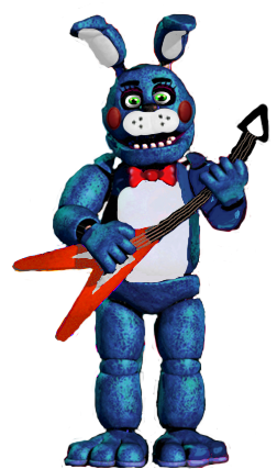 Toy Bonnie in Five Nights at Freddy's 1, toy chica fnaf 1