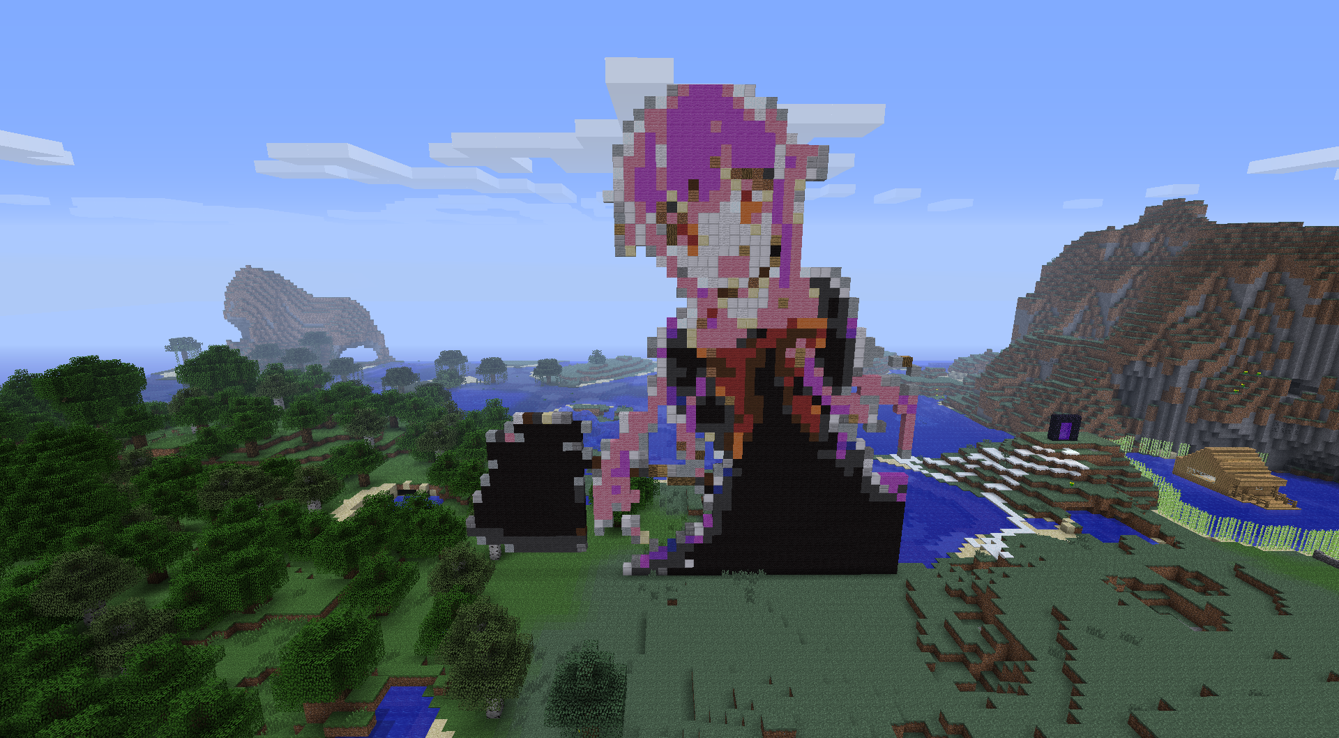 Арты для МАЙНКРАФТА из блоков