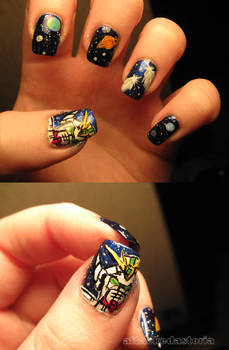 gundam wing nails