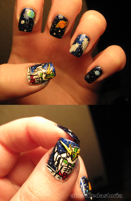 gundam wing nails