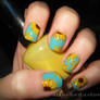 sunflower nails