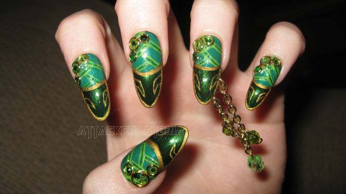 loki inspired nails