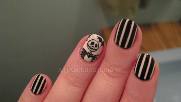 nightmare before christmas nails - jack