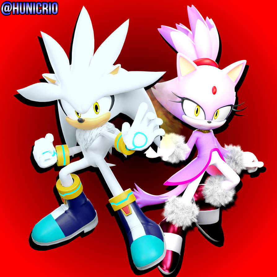 Silver And Blaze - Blender by Hunicrio on DeviantArt