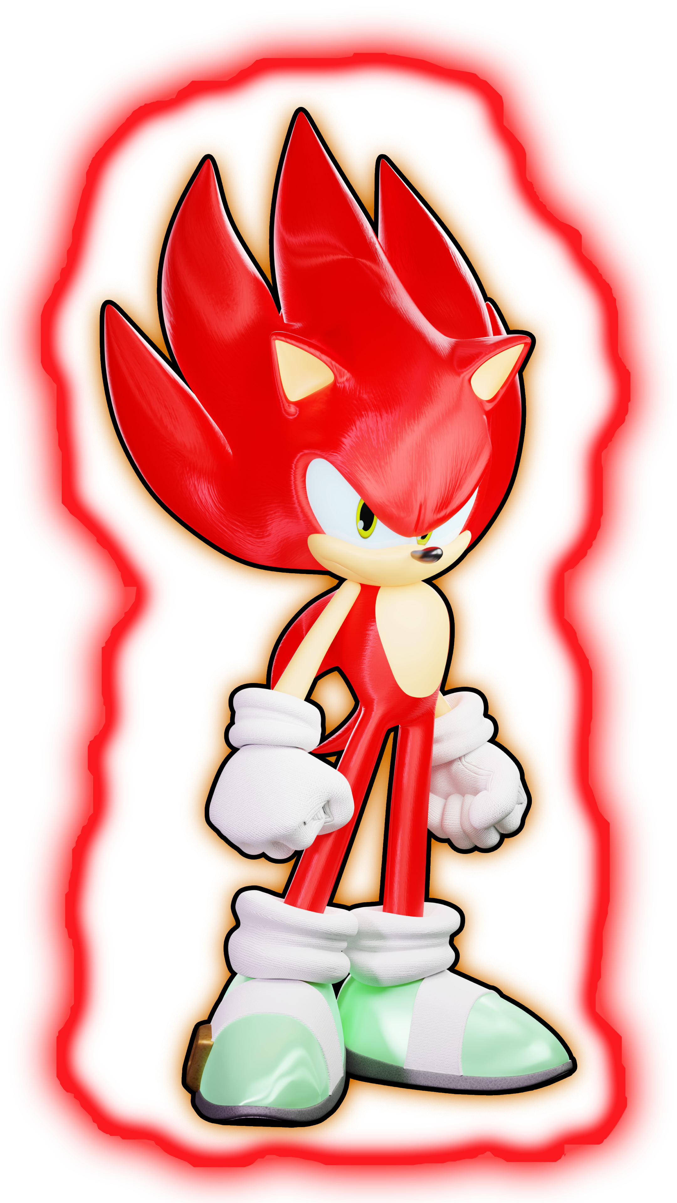 New Super Sonic (Sonic Frontiers Update 3 Render) by blue007prime on  DeviantArt