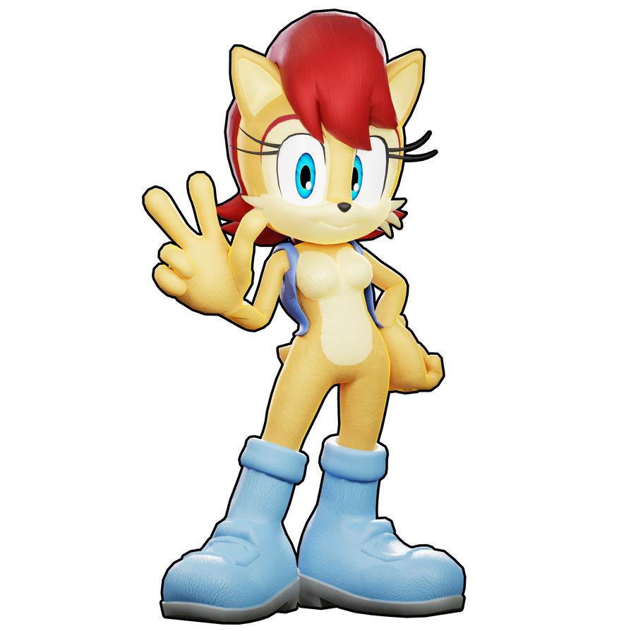 Archie Sally Renders Sally Acorn (Classic) - Sonic Archie by Hunicrio on DeviantArt