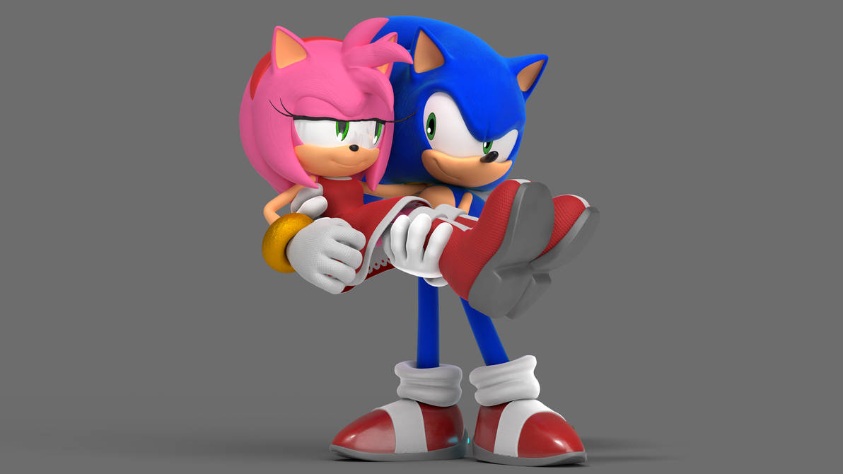 Sonic And Amy by Hunicrio on DeviantArt