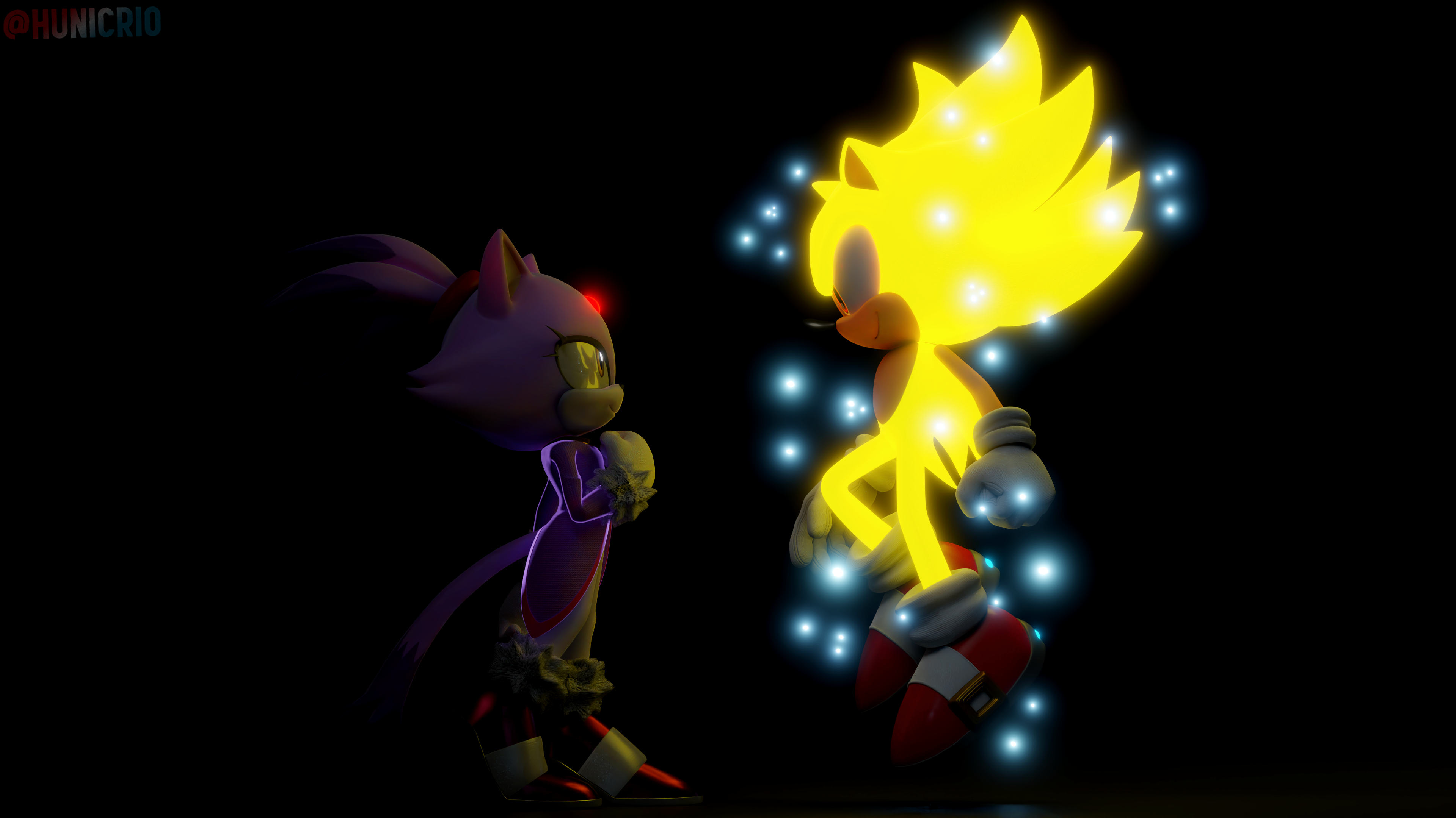 TBSF on X: Here's Another Dark Super Sonic Render!   / X