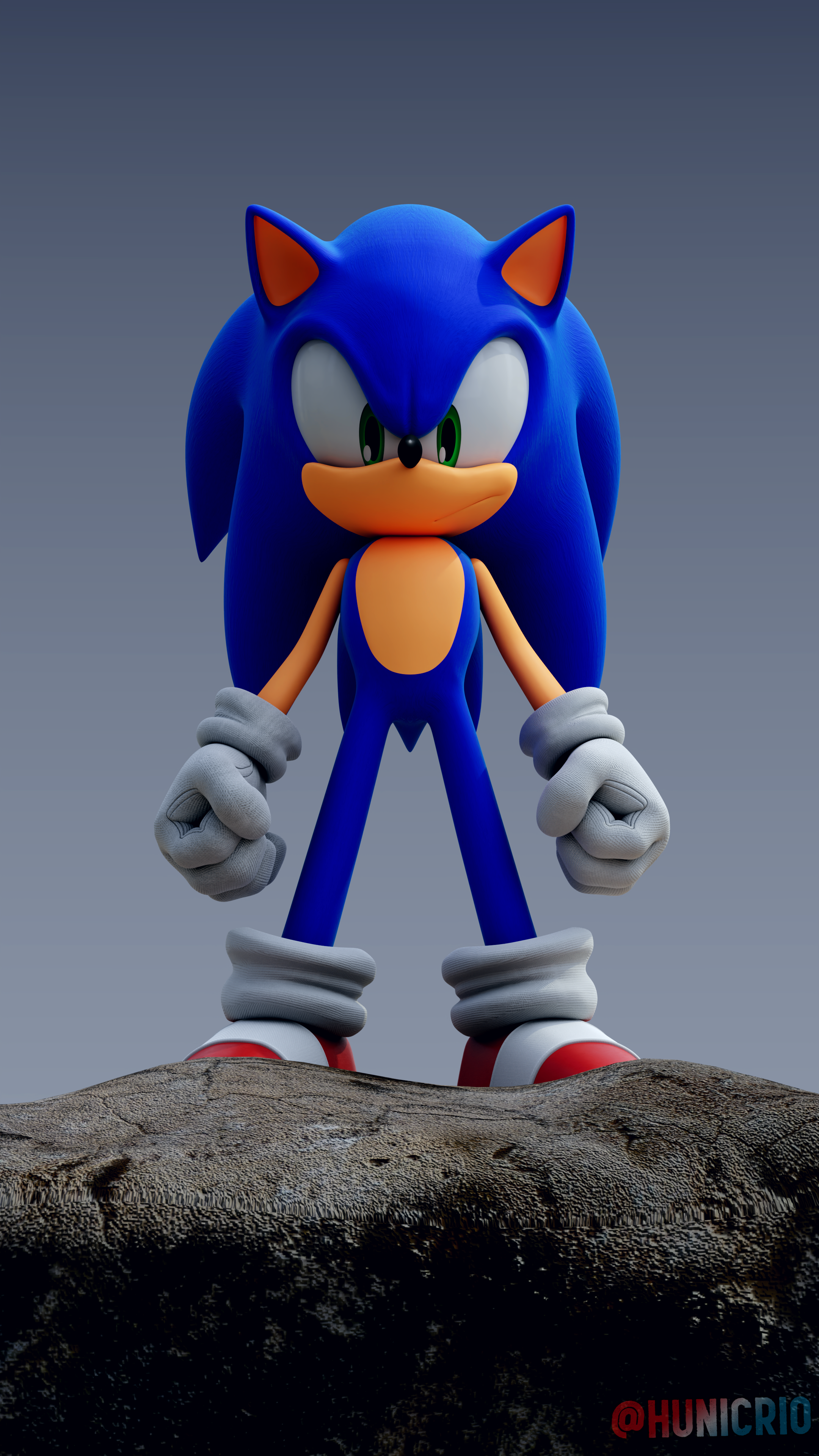 Classic Sonic - Sonic The Hedgehog [2] by Hunicrio on DeviantArt