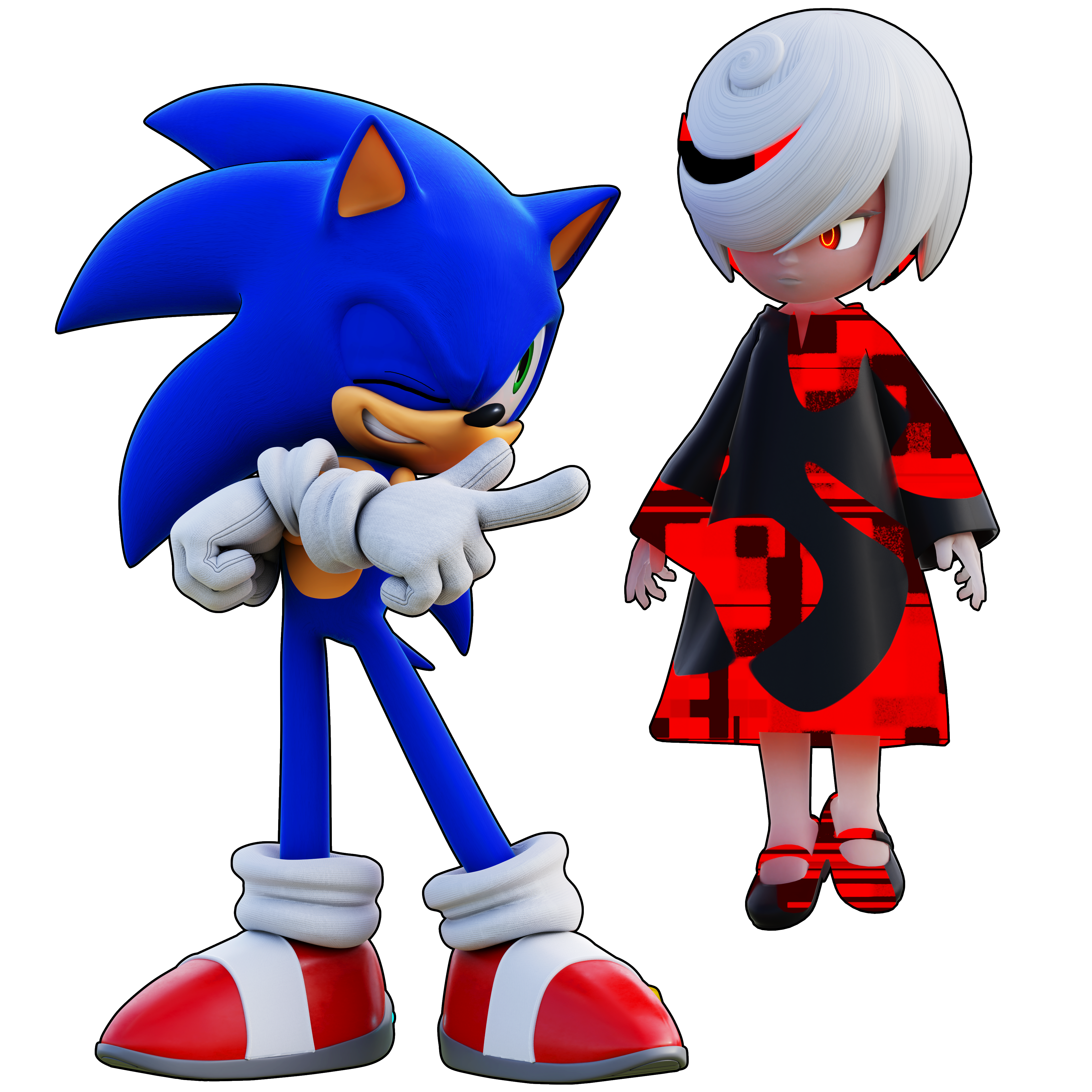Sonic And Sage (Render) by Hunicrio on DeviantArt