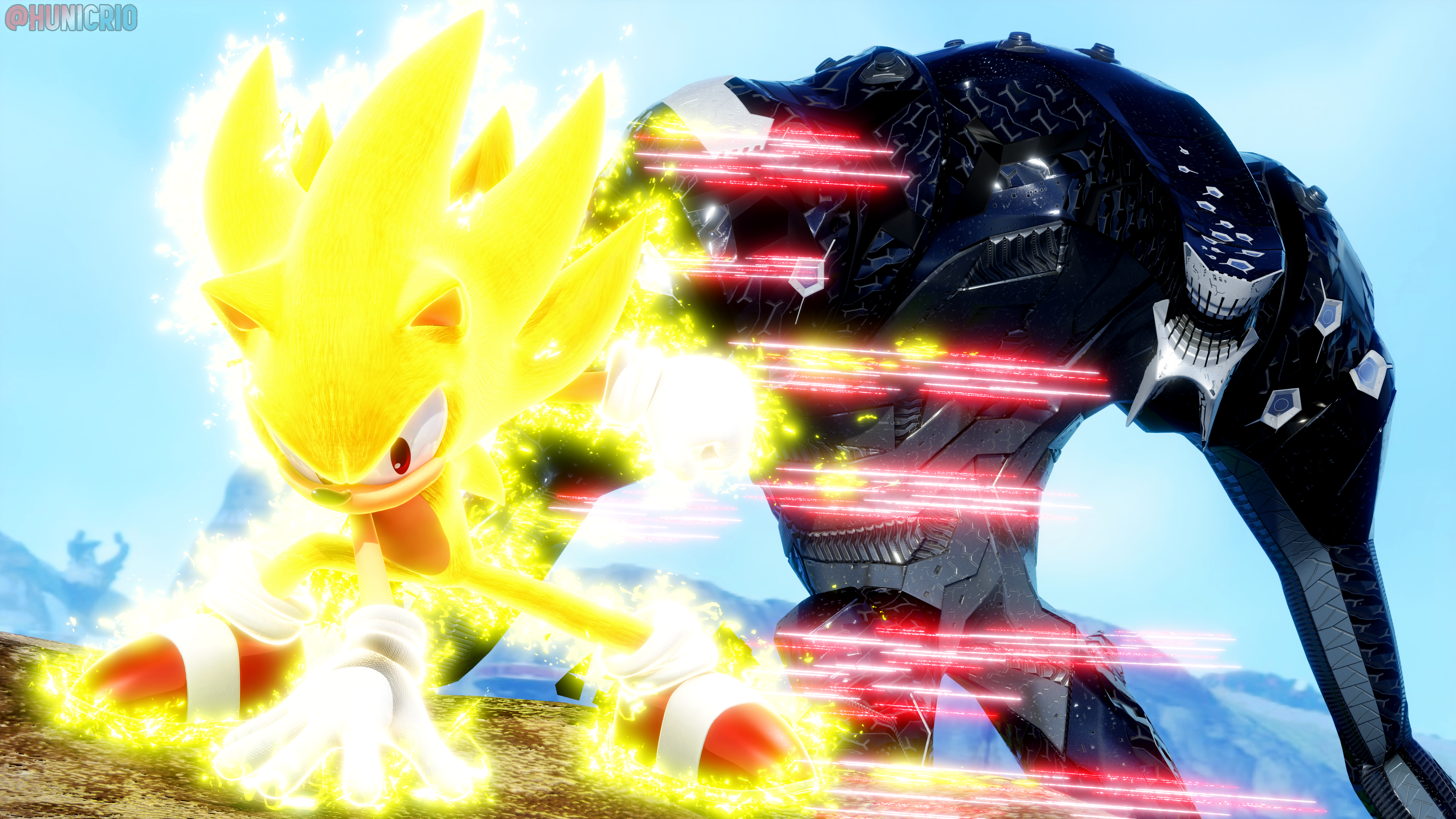 Super Sonic vs The End-Sonic Frontiers by Linkabel32 on DeviantArt