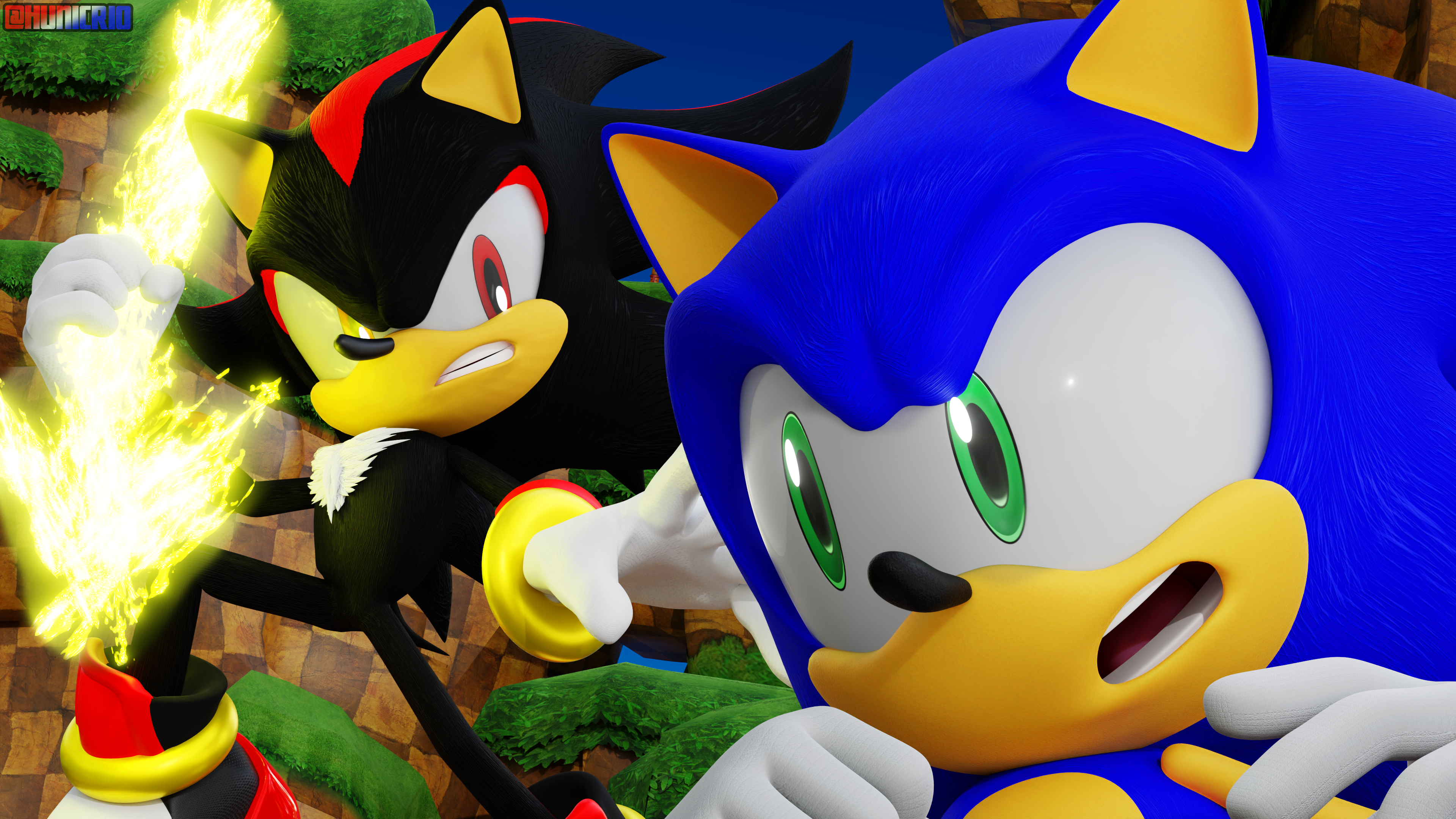 Sonic vs Shadow #sonicthehedgehog #shadowthehedgehog