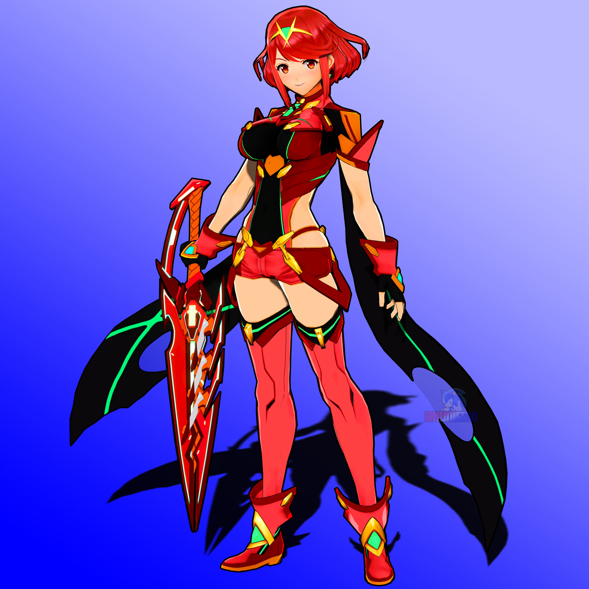 Pyra Possession Pyra (Toon-Styled) - Xenoblade Chronicles 2 by Hunicrio on DeviantArt