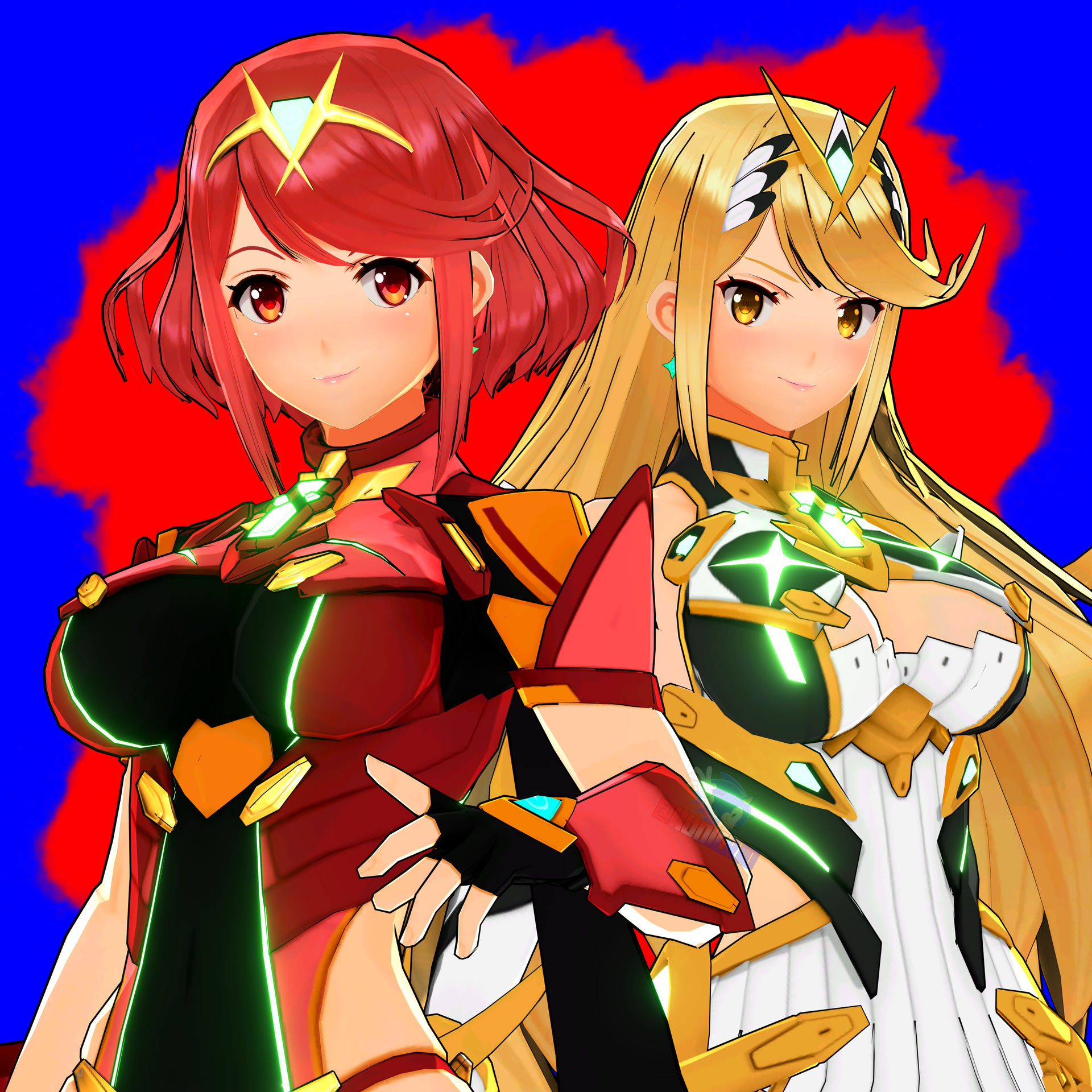 Pyra Fa Pyra And Mythra by Hunicrio on DeviantArt