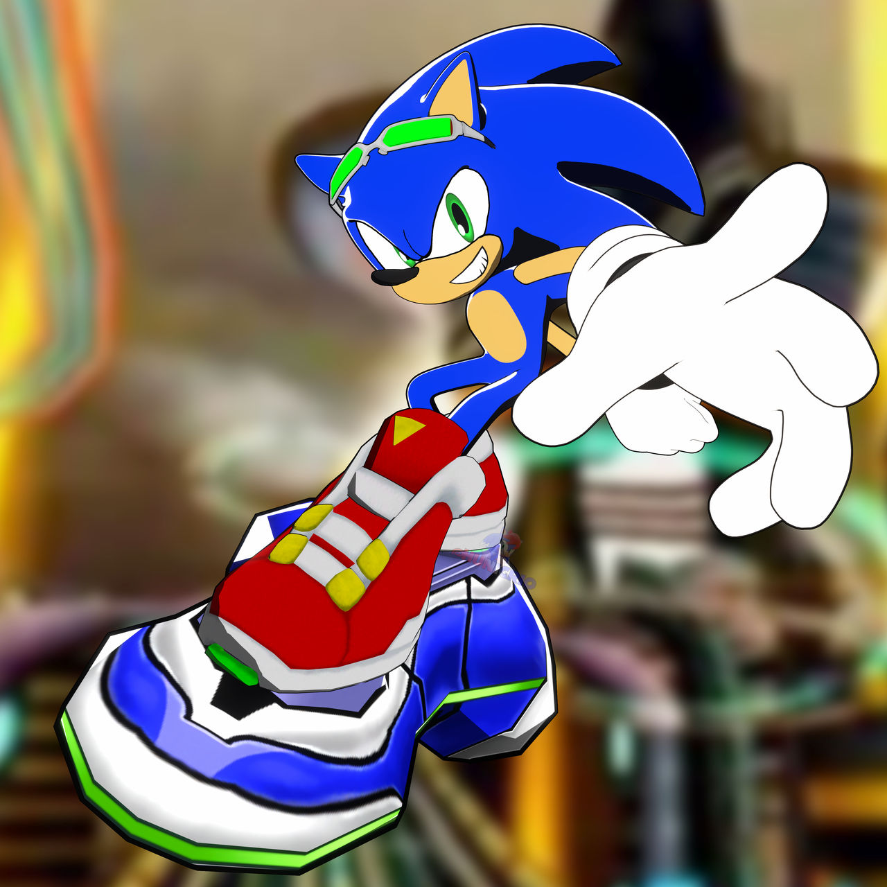 Sonic Riders Fit Sonic Riders - Sonic by Hunicrio on DeviantArt