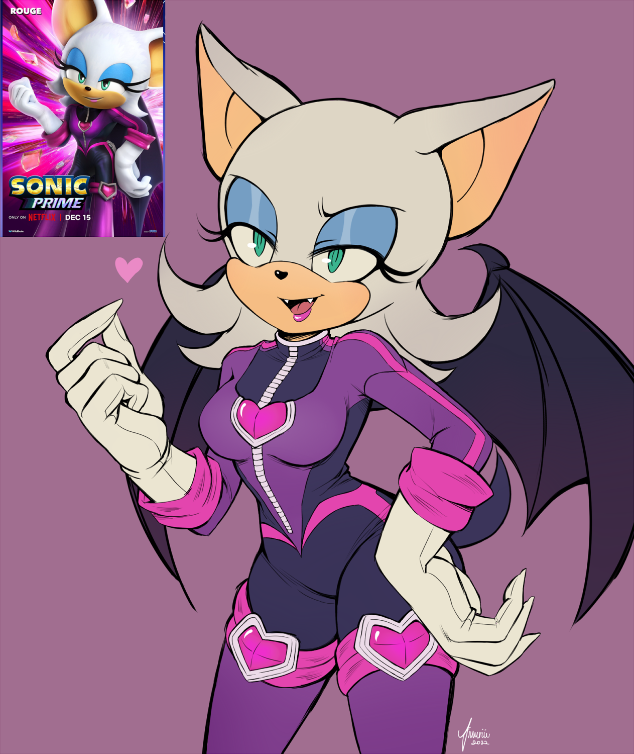 Rouge the bat sonic prime 2 by NickHalo95 on DeviantArt