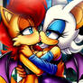 Rouge the bat and sally acorn kissing 39