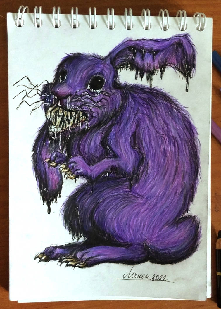 Purple monster rabbit by Yanchik27 on DeviantArt