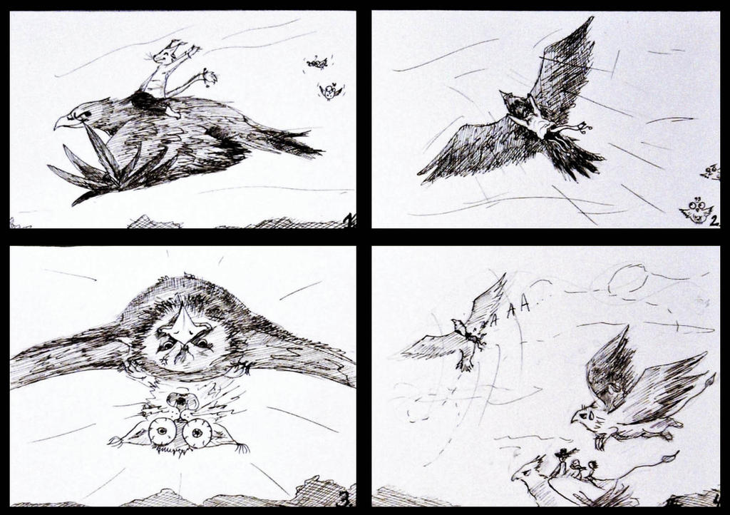 First Flight Cartoon The first flight by ArtistHanna on DeviantArt