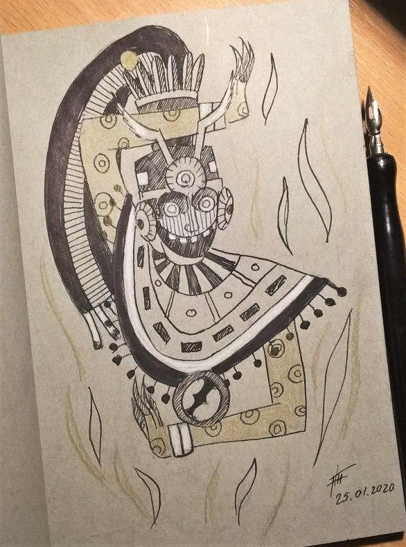 Itzpapalotl by ArtistHanna on DeviantArt