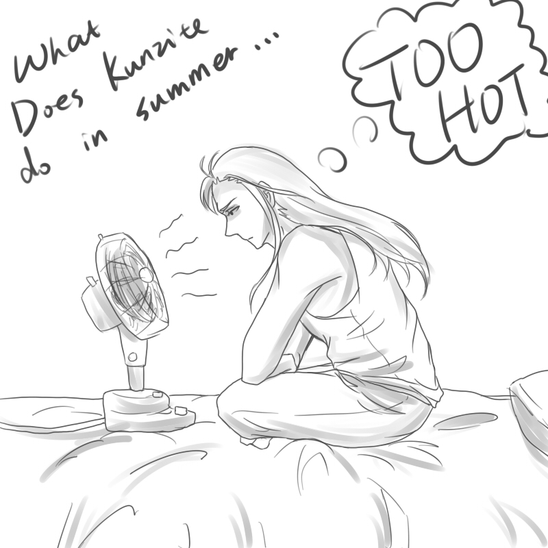 What does Kunzite do in summer?