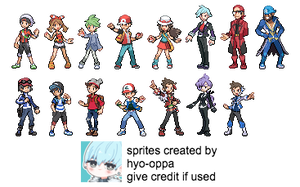 Hyo's Pokemon Trainer Battle Sprite Collection