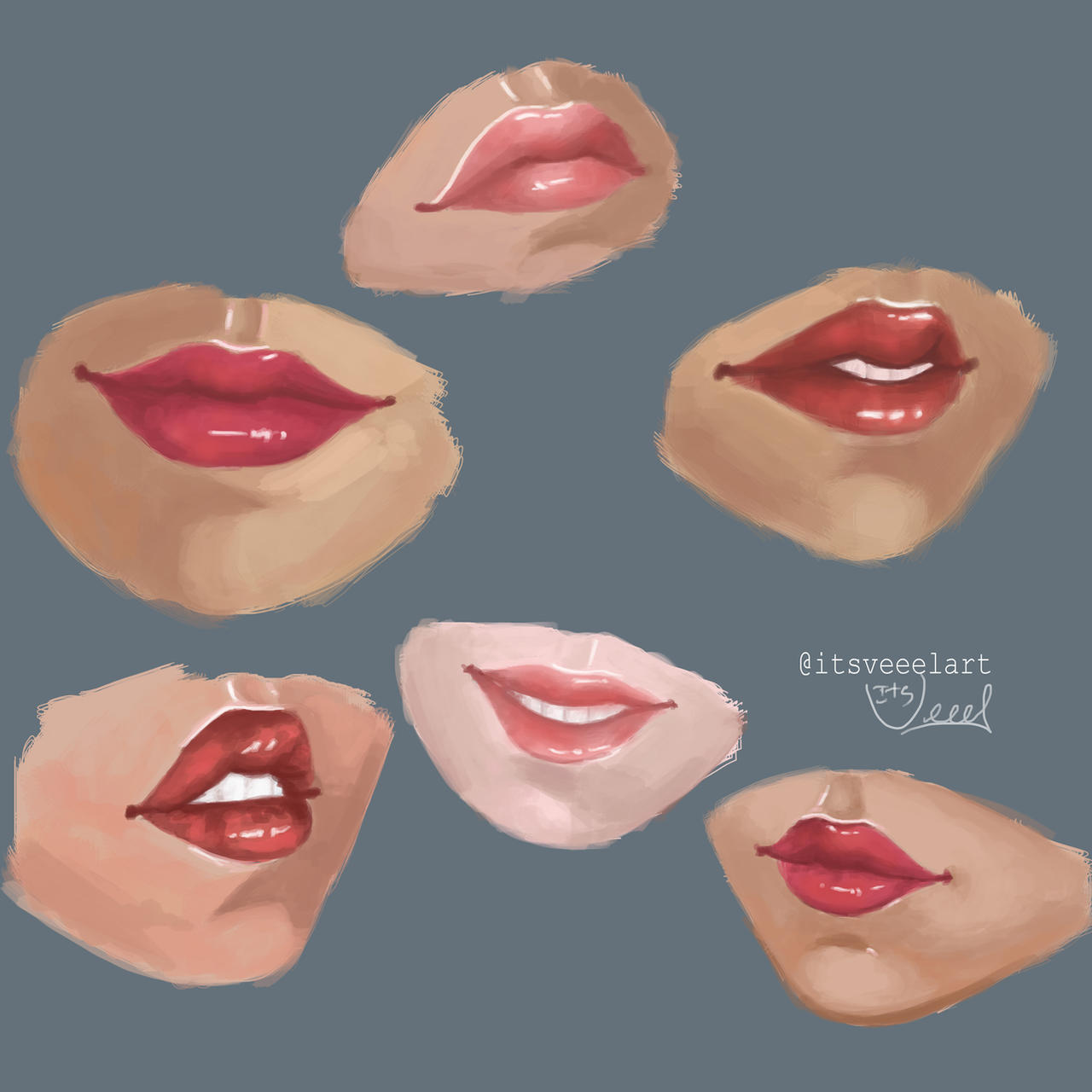 Lips Practice Lips practice (part 2) by itsveeelart on DeviantArt