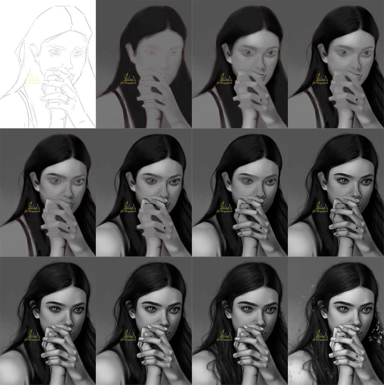 TUTORIAL Character Realistic-Semi-Realistic on Drawing-tutorial ...