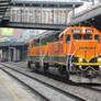 BNSF GP38-2s trundle through Seattle King Street