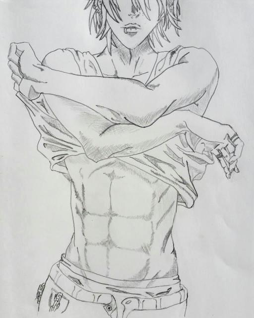 Guy taking off shirt 2014.10.16 by MrsHavok on DeviantArt