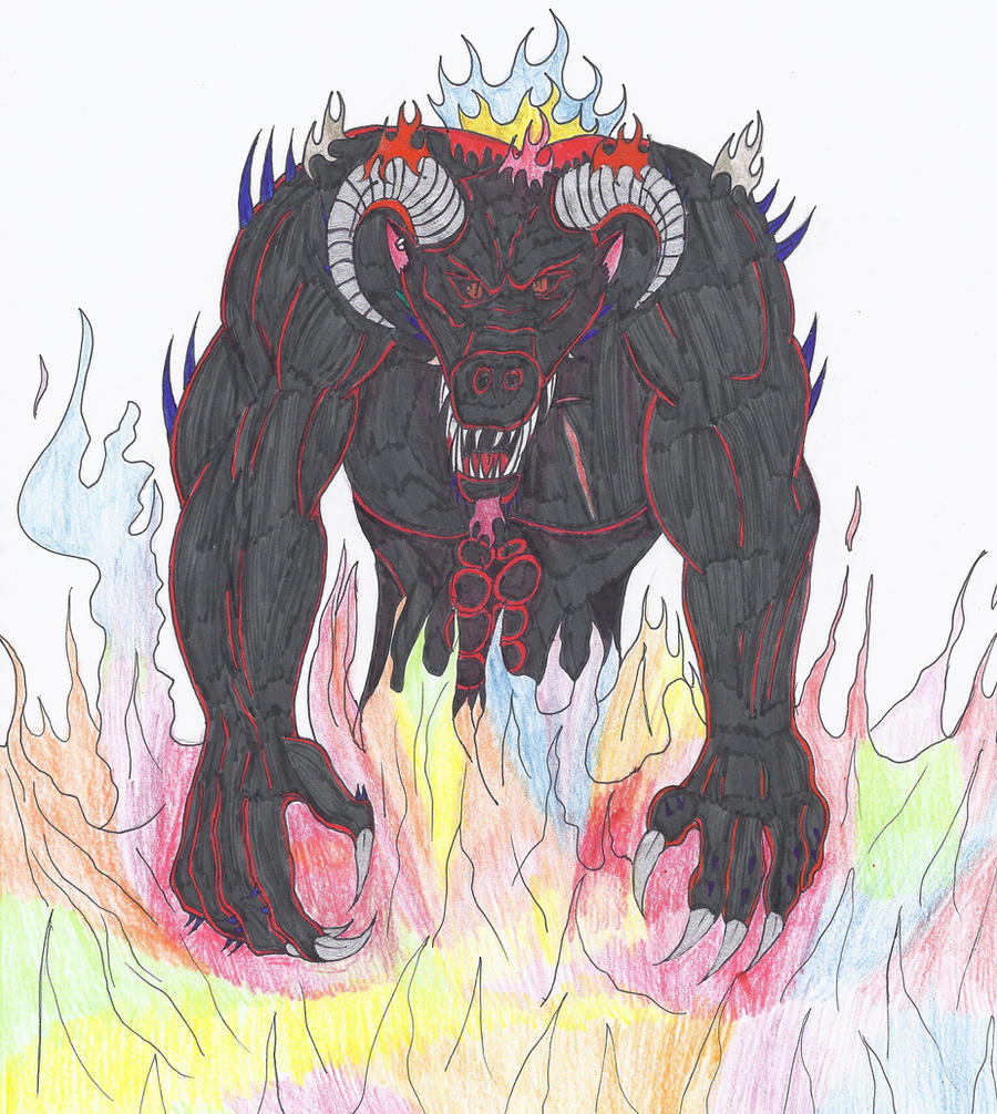 Basic Fire Demon Black Fire Demon by NINJAWERETIGER on DeviantArt