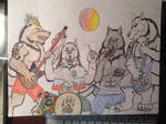 Werewolf Rock Band by NINJAWERETIGER
