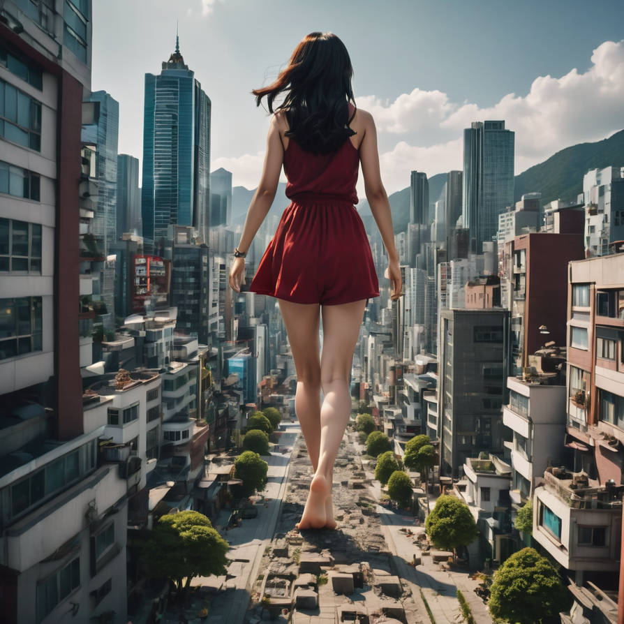 Korean Giantess Stroll By Greyhorse1964 On Deviantart Korean Giantess Stroll By Greyhorse1964 On Deviantart