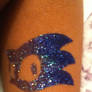 Sonic Glitter Tattoo