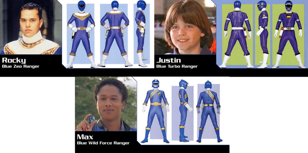 My favourite Blue Rangers by Themonkeyranger on DeviantArt