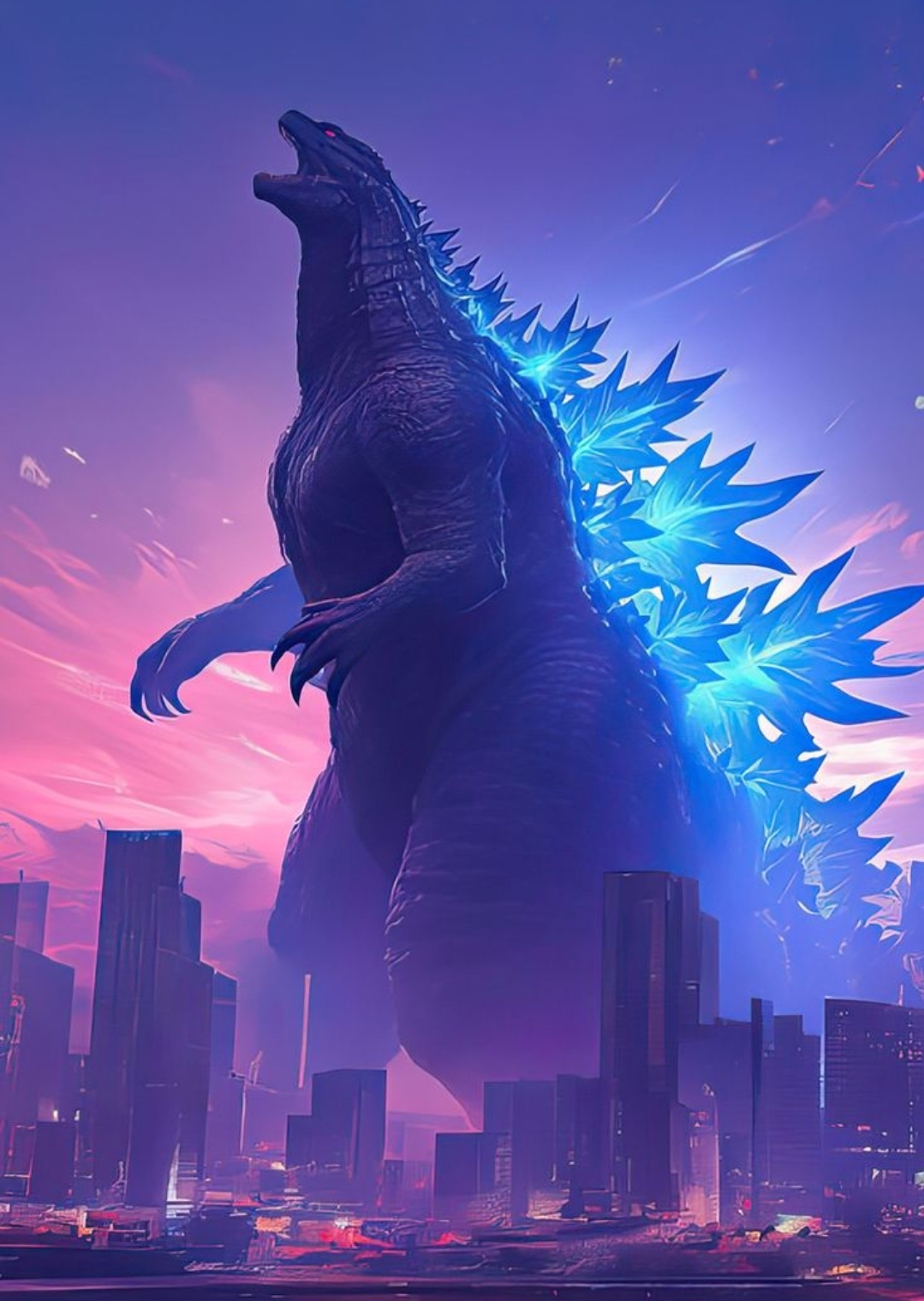 Godzilla In City Godzilla in city by milos2467 on DeviantArt